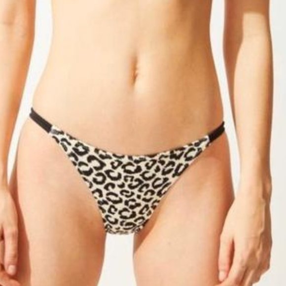 SOLID & STRIPED Other - Solid & Striped The Morgan Bikini Bottom in Leopard Size XL